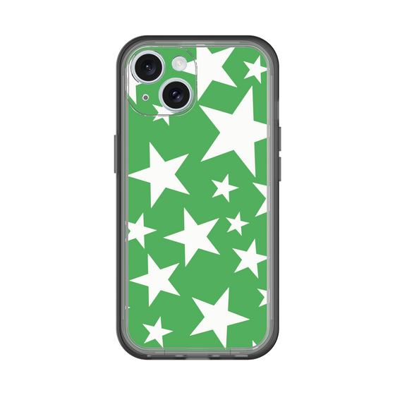 スリムプロテクションプレミアムケース［ Stars - Green ］