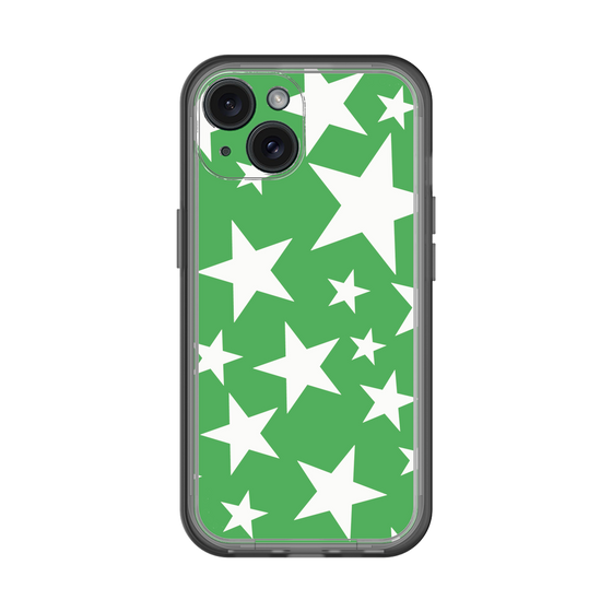 スリムプロテクションプレミアムケース［ Stars - Green ］