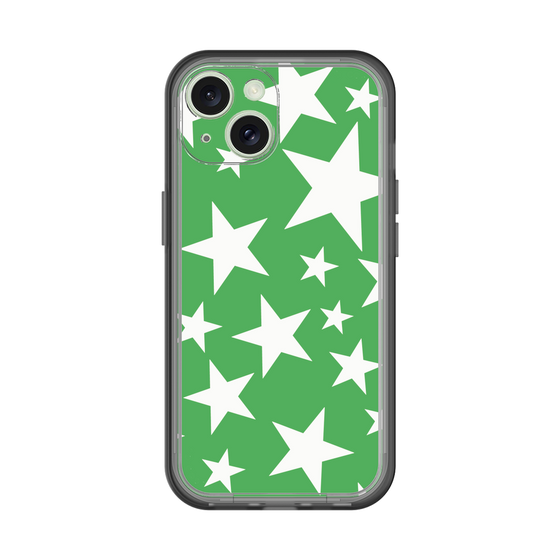 スリムプロテクションプレミアムケース［ Stars - Green ］