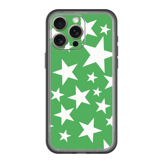 スリムプロテクションプレミアムケース［ Stars - Green ］
