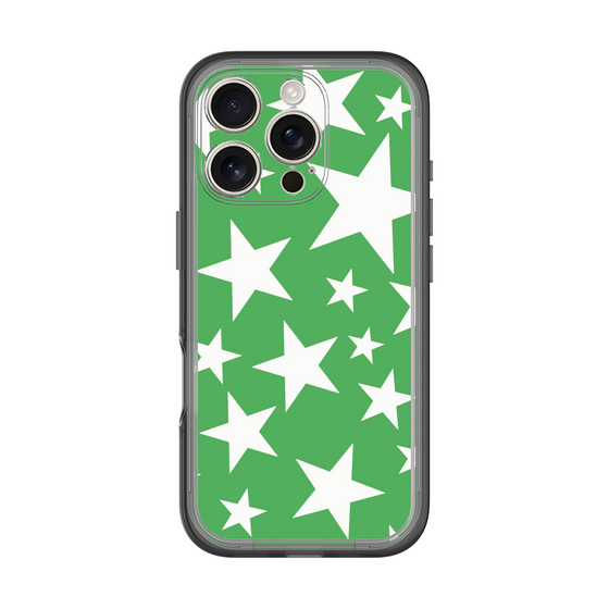 スリムプロテクションプレミアムケース［ Stars - Green ］