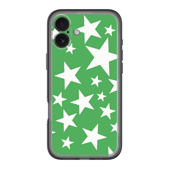 スリムプロテクションプレミアムケース［ Stars - Green ］