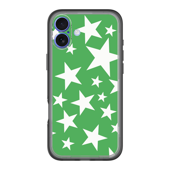 スリムプロテクションプレミアムケース［ Stars - Green ］