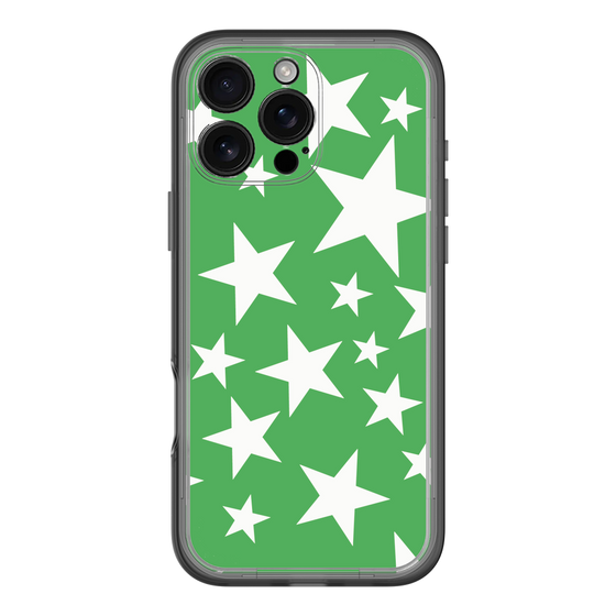 スリムプロテクションプレミアムケース［ Stars - Green ］