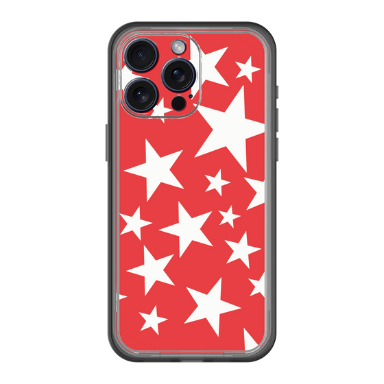 スリムプロテクションプレミアムケース［ Stars - Red ］