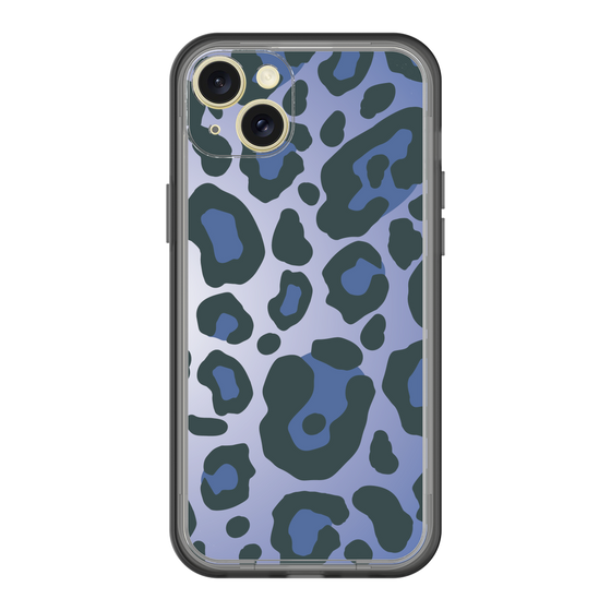 スリムプロテクションプレミアムケース［ Leopard - Blue ］