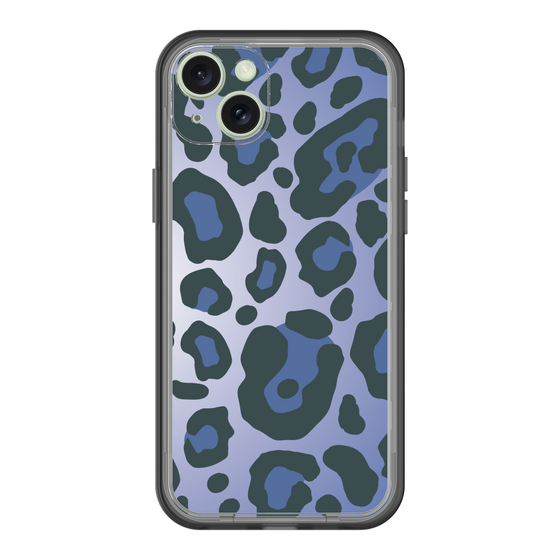 スリムプロテクションプレミアムケース［ Leopard - Blue ］