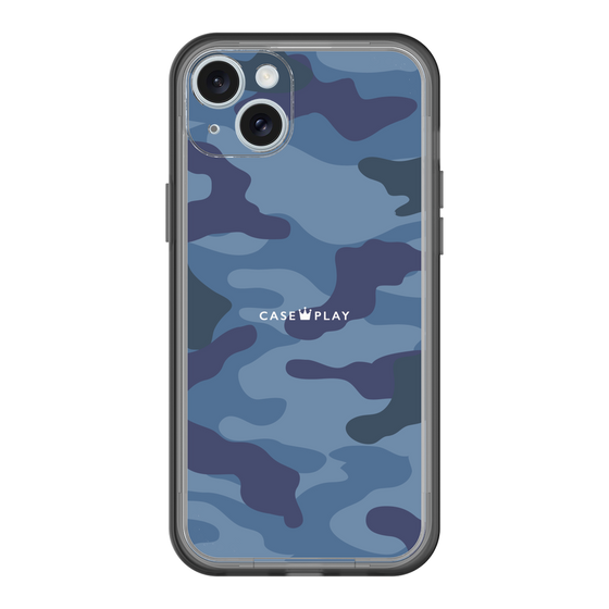 スリムプロテクションプレミアムケース［ Camouflage - Blue ］