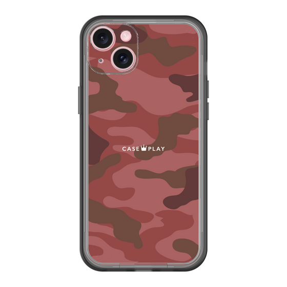 スリムプロテクションプレミアムケース［ Camouflage - Red ］