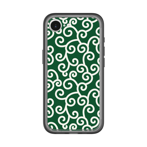 スリムプロテクションプレミアムケース［ 唐草模様 - Green ］