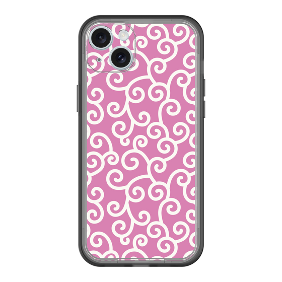 スリムプロテクションプレミアムケース［ 唐草模様 - Pink ］