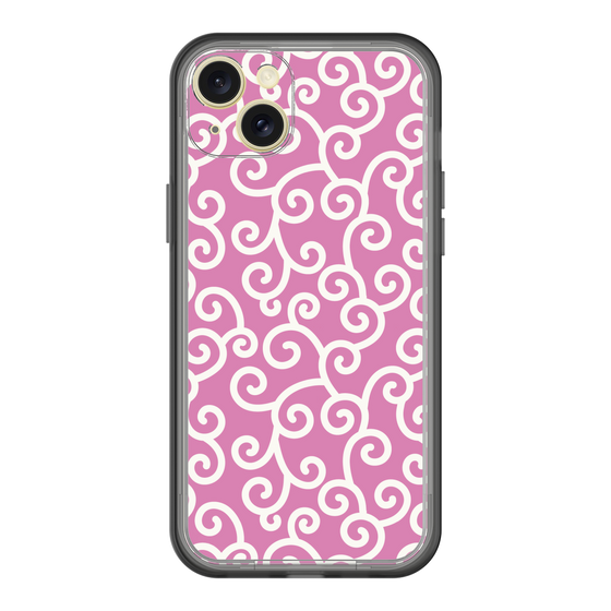 スリムプロテクションプレミアムケース［ 唐草模様 - Pink ］