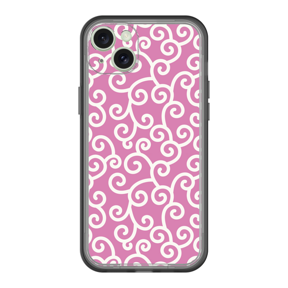 スリムプロテクションプレミアムケース［ 唐草模様 - Pink ］