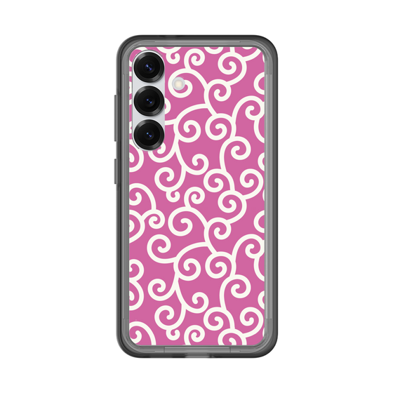 スリムプロテクションプレミアムケース［ 唐草模様 - Pink ］