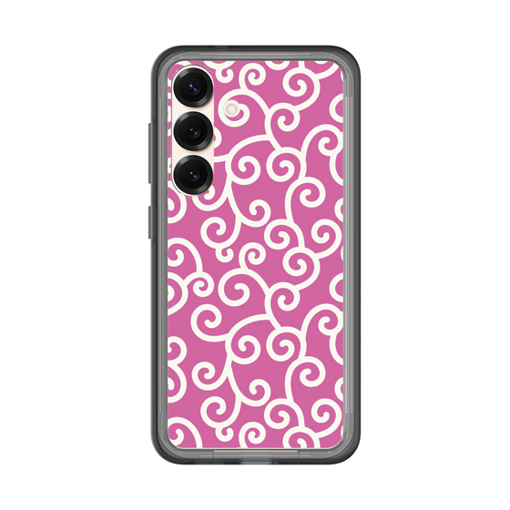 スリムプロテクションプレミアムケース［ 唐草模様 - Pink ］