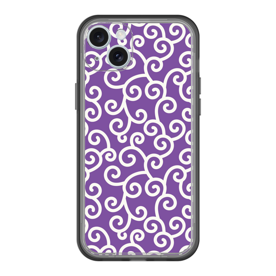 スリムプロテクションプレミアムケース［ 唐草模様 - Purple ］