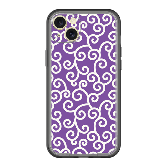 スリムプロテクションプレミアムケース［ 唐草模様 - Purple ］
