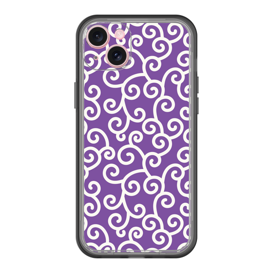 スリムプロテクションプレミアムケース［ 唐草模様 - Purple ］