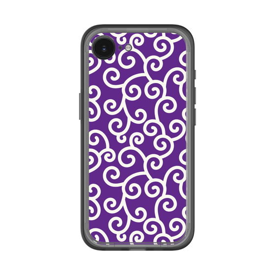 スリムプロテクションプレミアムケース［ 唐草模様 - Purple ］