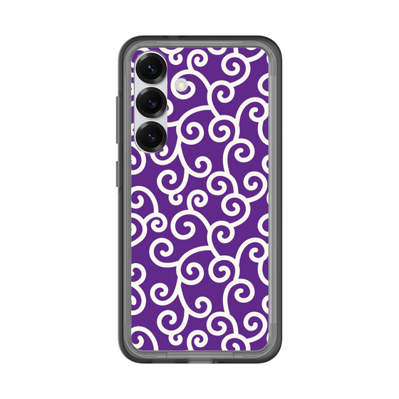 スリムプロテクションプレミアムケース［ 唐草模様 - Purple ］