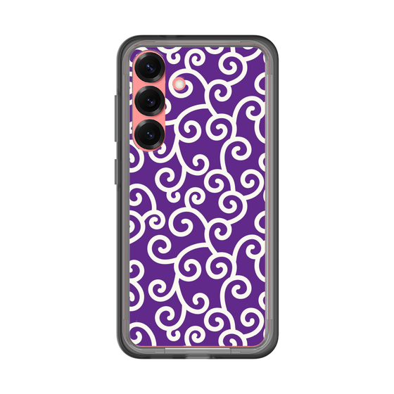 スリムプロテクションプレミアムケース［ 唐草模様 - Purple ］