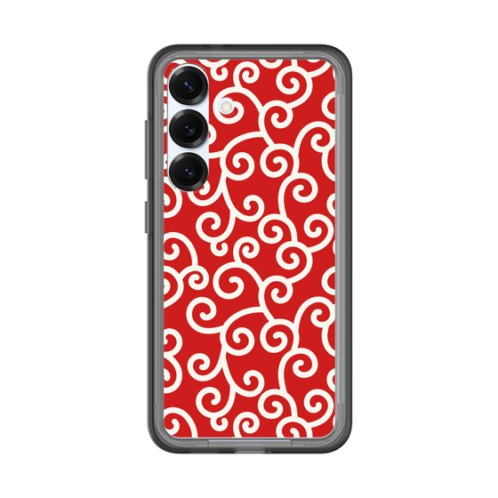 スリムプロテクションプレミアムケース［ 唐草模様 - Red ］