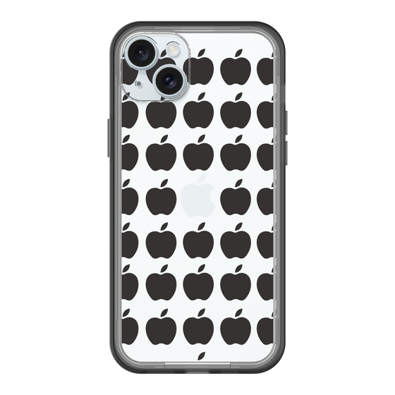 スリムプロテクションプレミアムケース［ Apple - Black ］