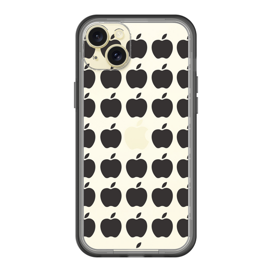 スリムプロテクションプレミアムケース［ Apple - Black ］