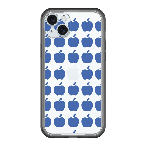スリムプロテクションプレミアムケース［ Apple - Blue ］