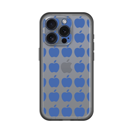 スリムプロテクションプレミアムケース［ Apple - Blue ］