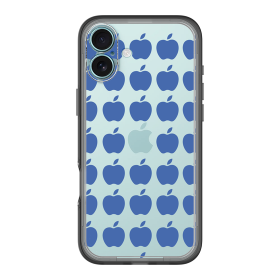 スリムプロテクションプレミアムケース［ Apple - Blue ］