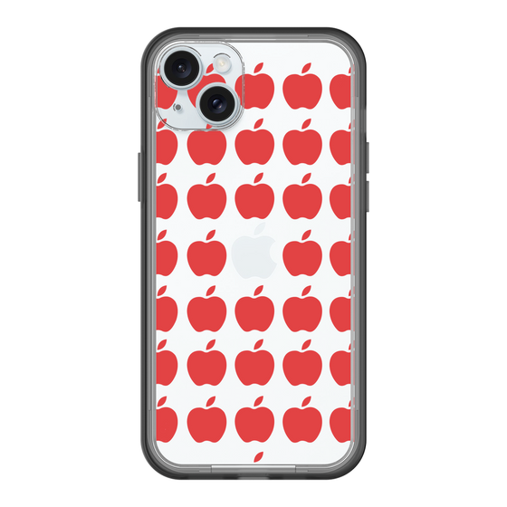 スリムプロテクションプレミアムケース［ Apple - Red ］