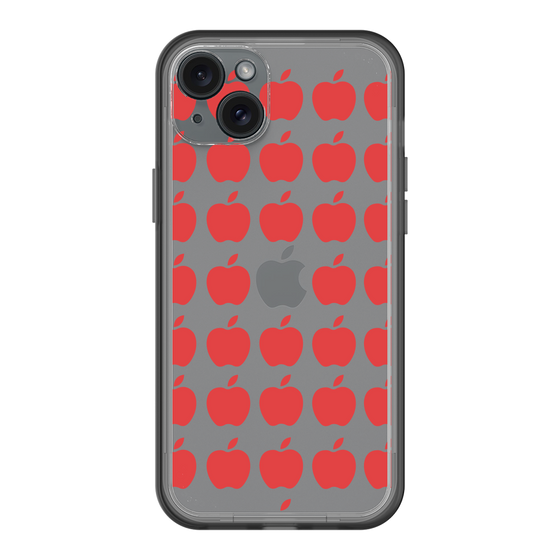 スリムプロテクションプレミアムケース［ Apple - Red ］