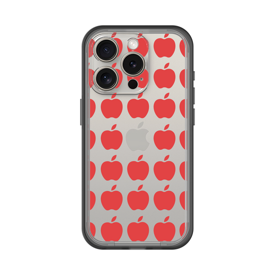 スリムプロテクションプレミアムケース［ Apple - Red ］