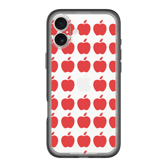 スリムプロテクションプレミアムケース［ Apple - Red ］