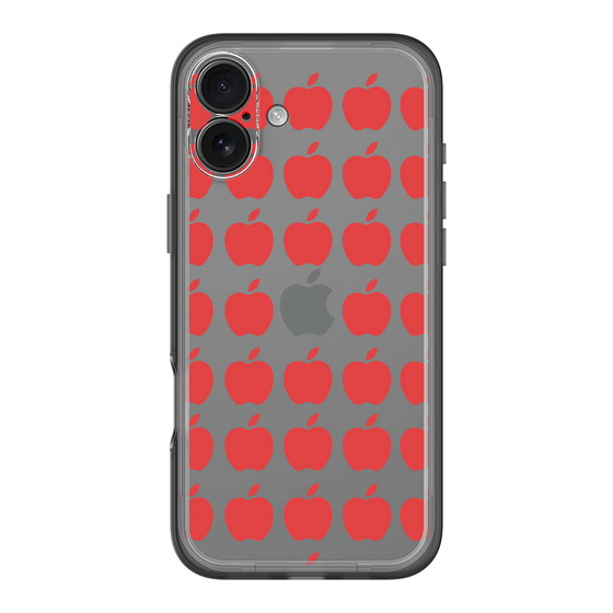 スリムプロテクションプレミアムケース［ Apple - Red ］