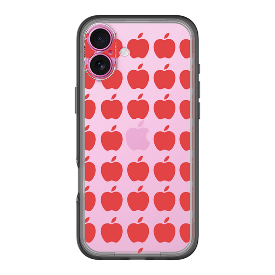 スリムプロテクションプレミアムケース［ Apple - Red ］