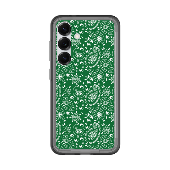 スリムプロテクションプレミアムケース［ ペイズリー - Green ］