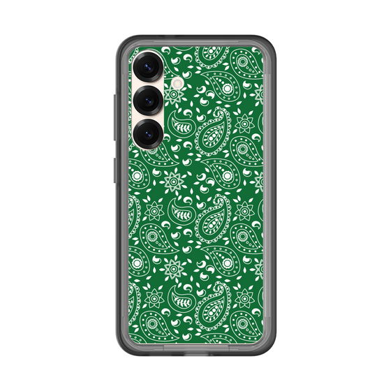 スリムプロテクションプレミアムケース［ ペイズリー - Green ］