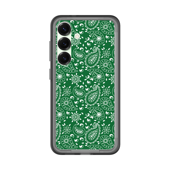 スリムプロテクションプレミアムケース［ ペイズリー - Green ］