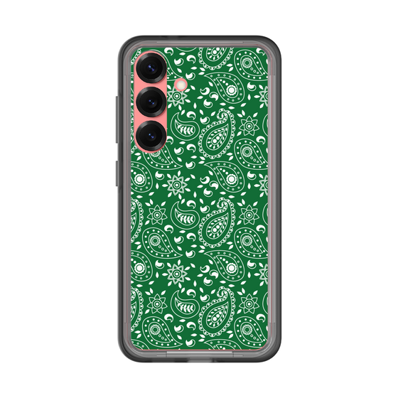 スリムプロテクションプレミアムケース［ ペイズリー - Green ］