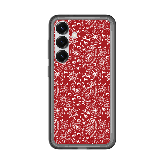スリムプロテクションプレミアムケース［ ペイズリー - Red ］