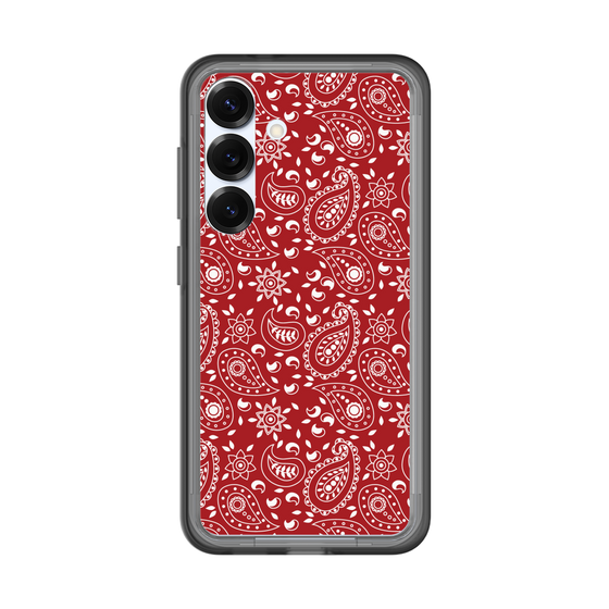 スリムプロテクションプレミアムケース［ ペイズリー - Red ］