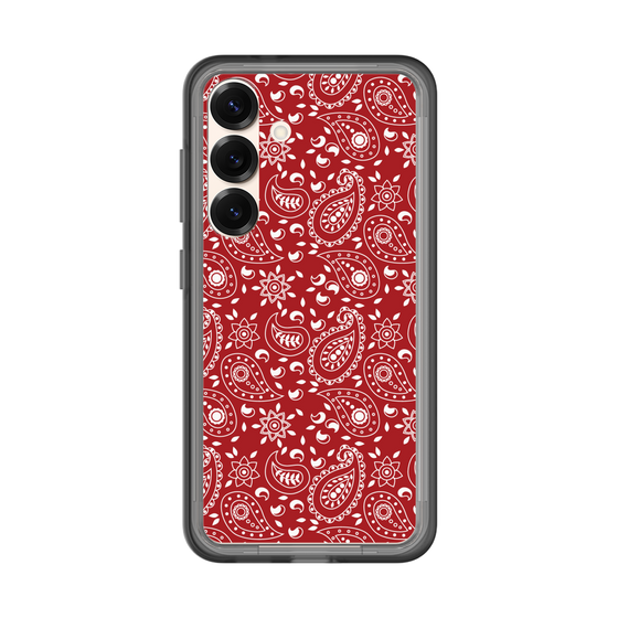 スリムプロテクションプレミアムケース［ ペイズリー - Red ］