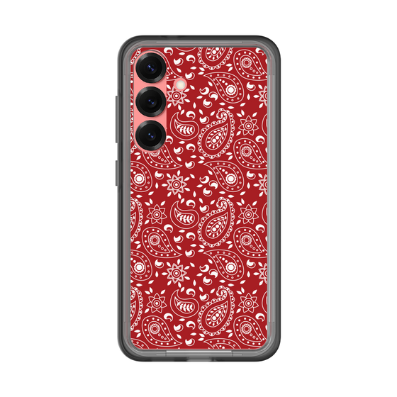 スリムプロテクションプレミアムケース［ ペイズリー - Red ］