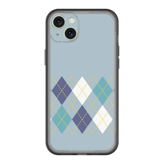 スリムプロテクションプレミアムケース［ Nordic Argyle - Blue ］