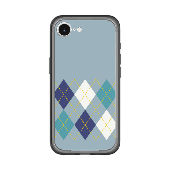スリムプロテクションプレミアムケース［ Nordic Argyle - Blue ］