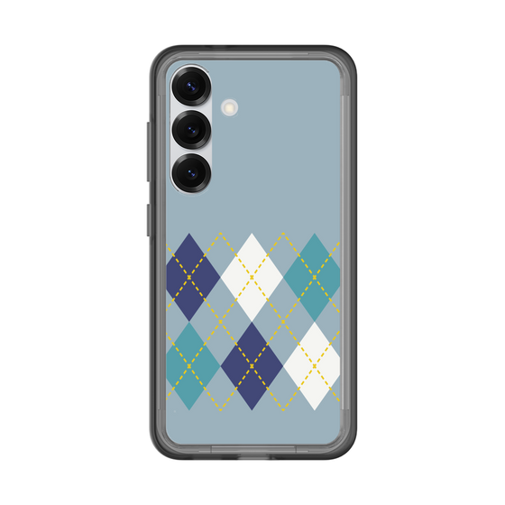 スリムプロテクションプレミアムケース［ Nordic Argyle - Blue ］