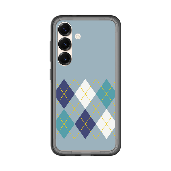 スリムプロテクションプレミアムケース［ Nordic Argyle - Blue ］