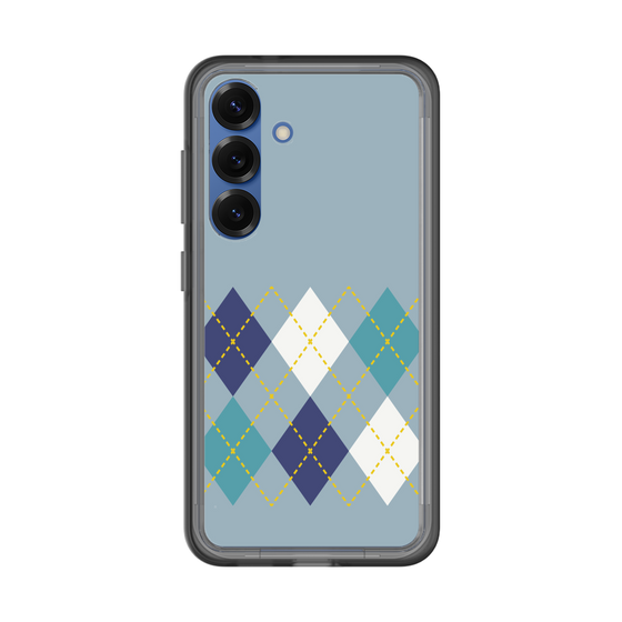 スリムプロテクションプレミアムケース［ Nordic Argyle - Blue ］